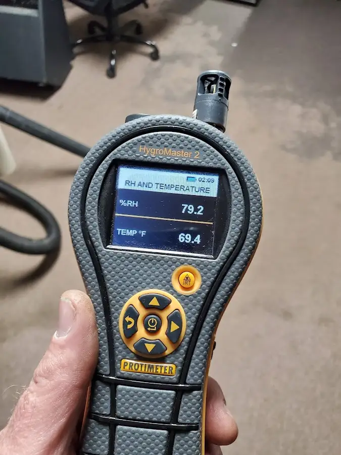 Moisture meter humidity assessment for Mold Remediation & Removal in Peabody